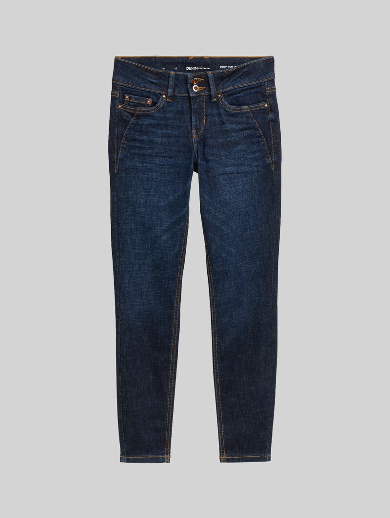 Tom Tailor TTJONA EXTRA SKINNY Jeans - Used Dark Stone Blue Denim