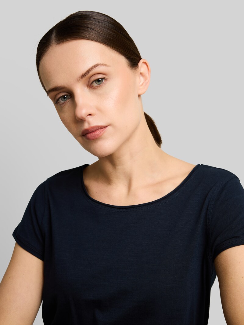 Tom Tailor T-Shirt aus Baumwolle - Sky Captain Blue