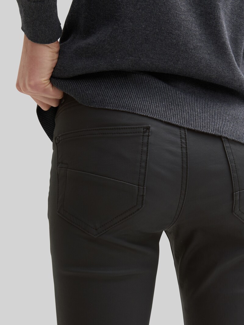 Tom Tailor TTALEXA COATED SKINNY Jeans - Deep Black