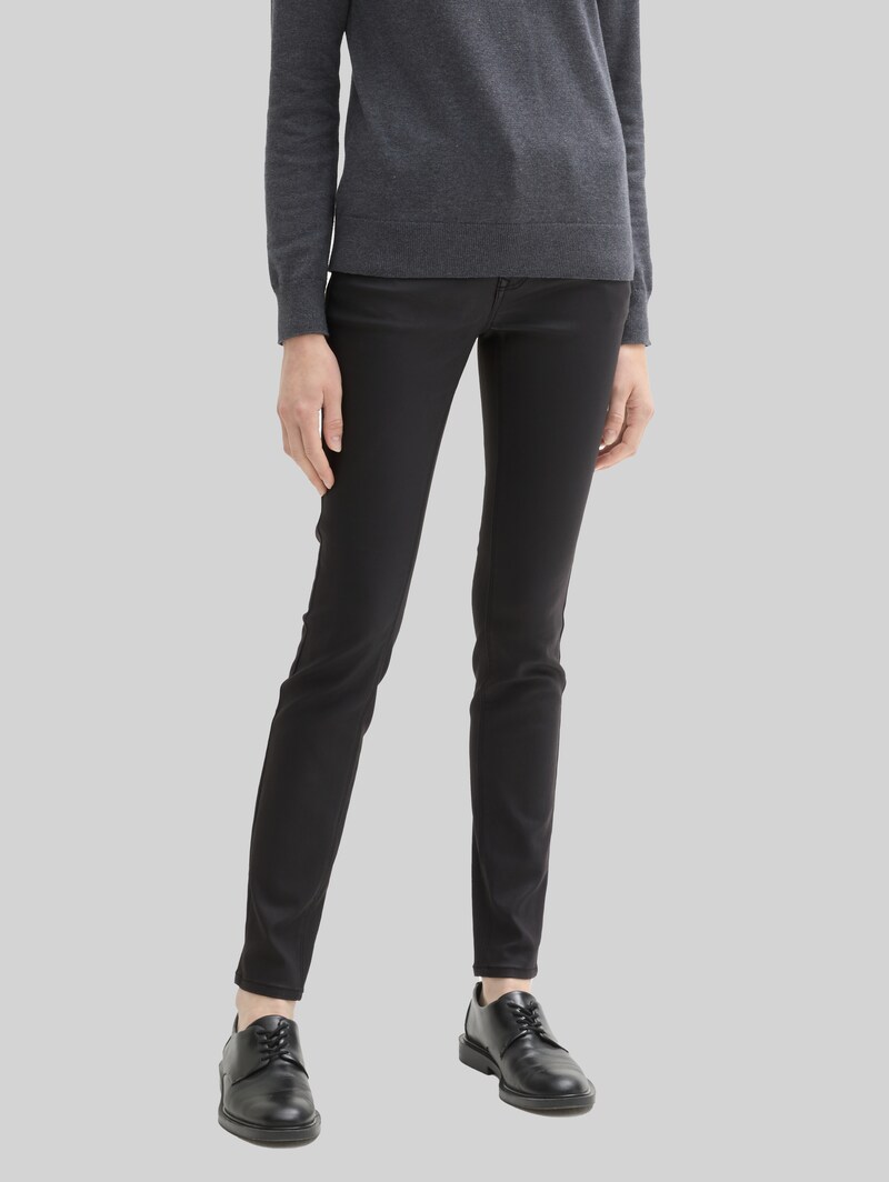Tom Tailor TTALEXA COATED SKINNY Jeans - Deep Black