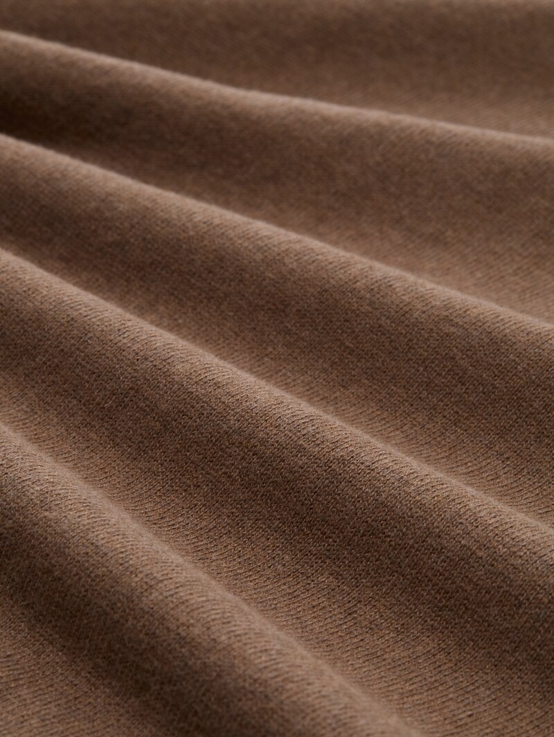 Tom Tailor Strickpullover mit Kaschmir-Anteil - Dark Taupe Melange