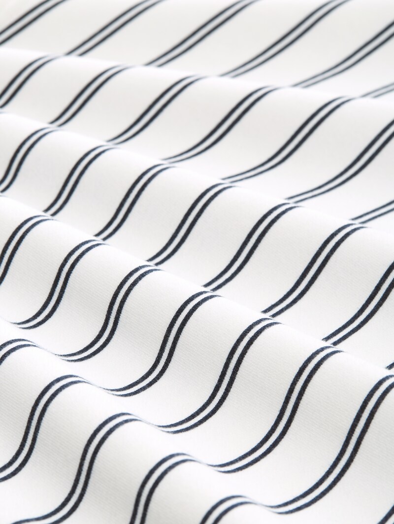 Tom Tailor Sweatshirt mit Streifenmuster - Off White Navy Stripe