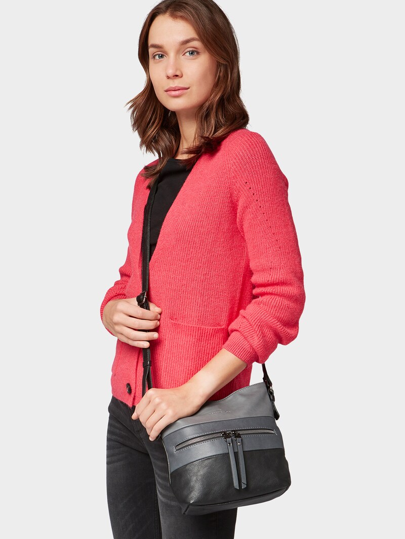 Tom Tailor TTELLEN M Umhängetasche mit Colour-Blocking - Schwarz / Black