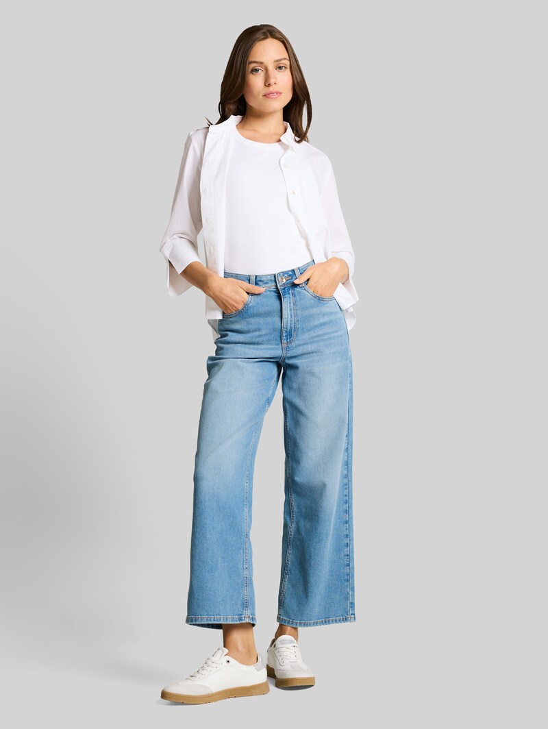 Tom Tailor TTNELMA CULOTTE Jeans - Clean Light Stone Blue Denim