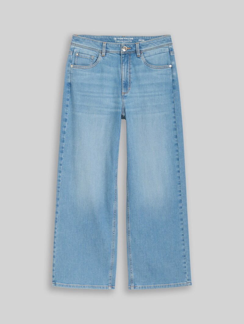 Tom Tailor TTNELMA CULOTTE Jeans - Clean Light Stone Blue Denim
