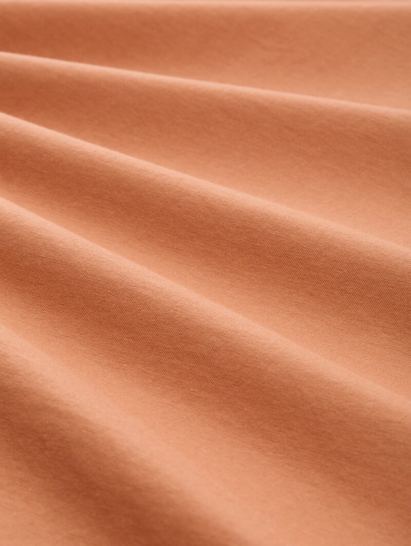 Tom Tailor T-Shirt mit Print - Faded Copper Orange