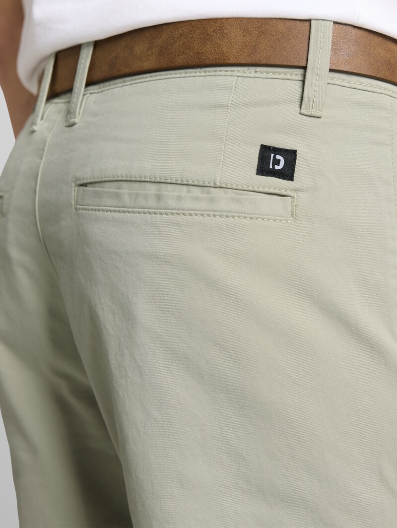 Tom Tailor TTSLIM Chino Hose mit Gürtel - Elemental Grey