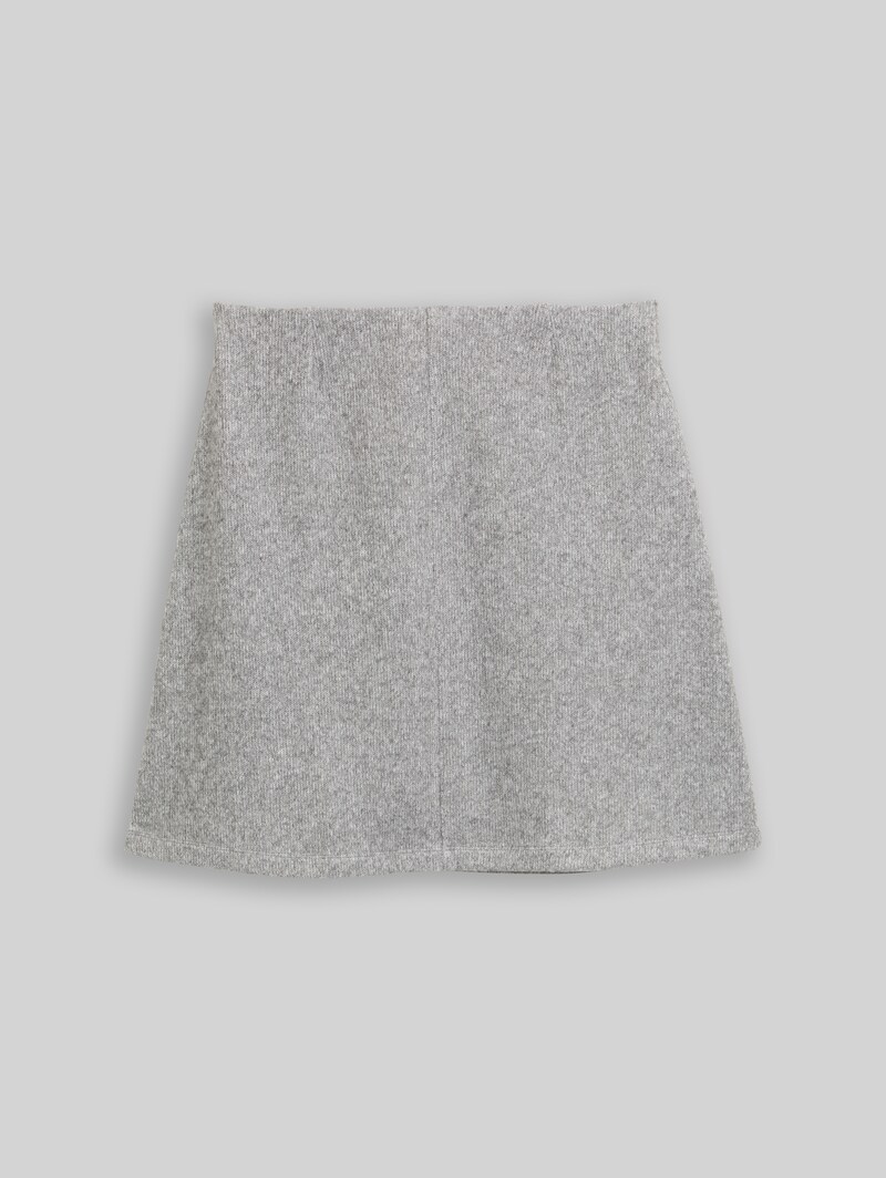 Tom Tailor Cosy Rock in Melange-Optik - Medium Silver Grey Melange
