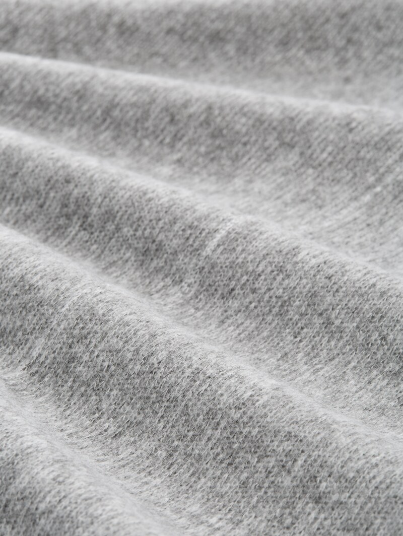 Tom Tailor Cosy Rock in Melange-Optik - Medium Silver Grey Melange