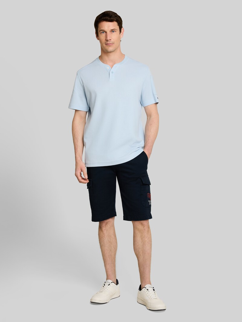 Tom Tailor Regular Fit Cargo Shorts mit Stretch - Sky Captain Blue