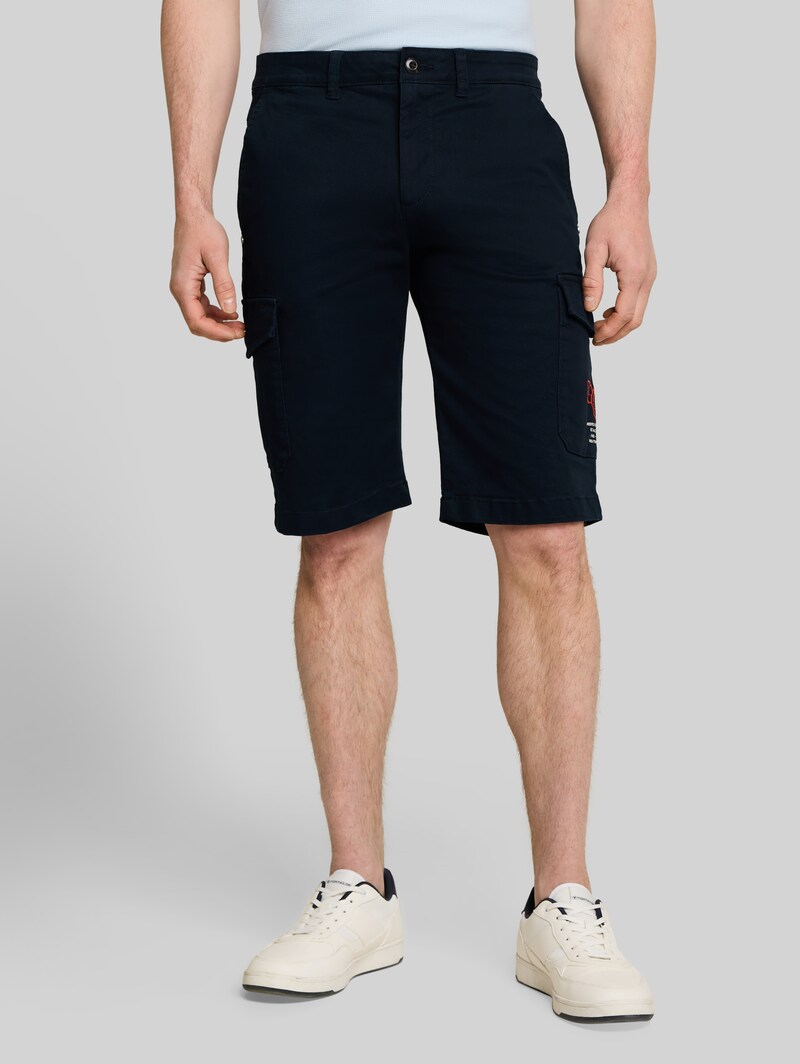 Tom Tailor Regular Fit Cargo Shorts mit Stretch - Sky Captain Blue