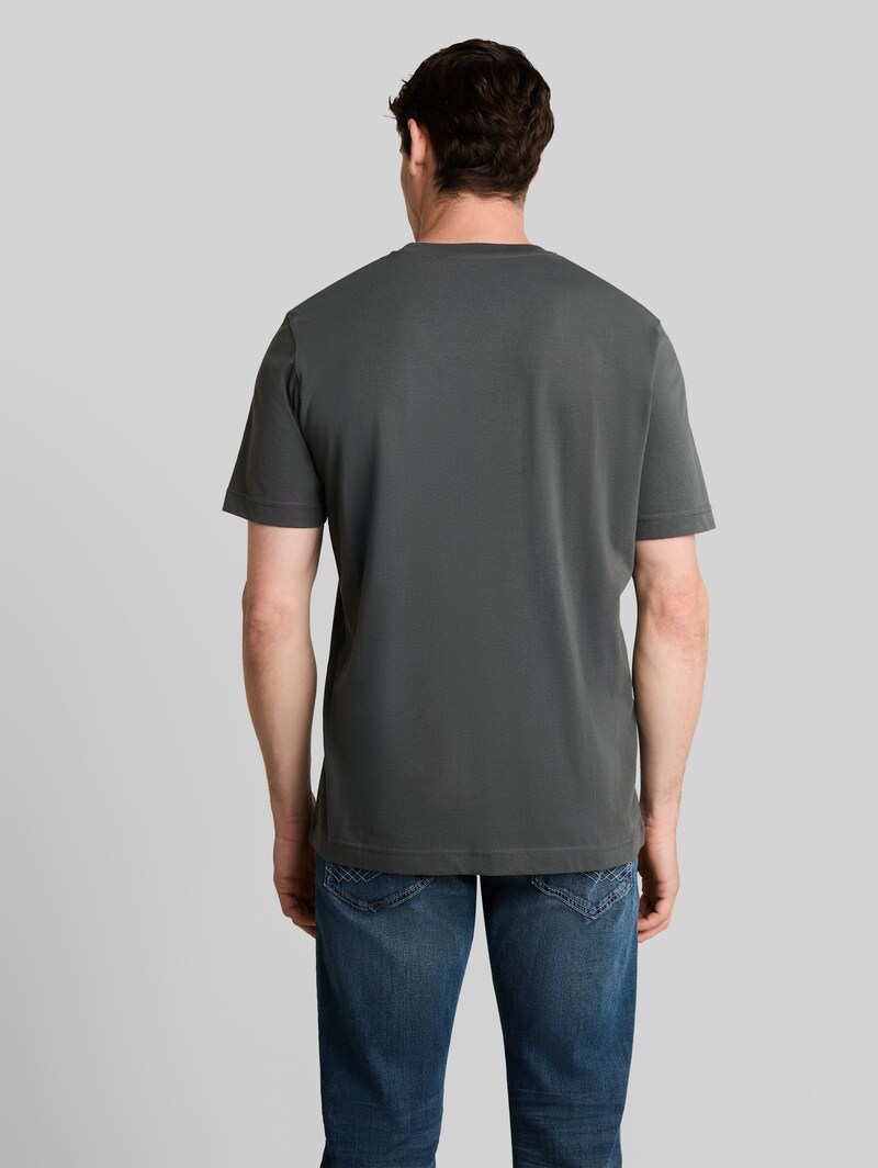 Tom Tailor T-Shirt mit Logo-Print - Darkest Olive