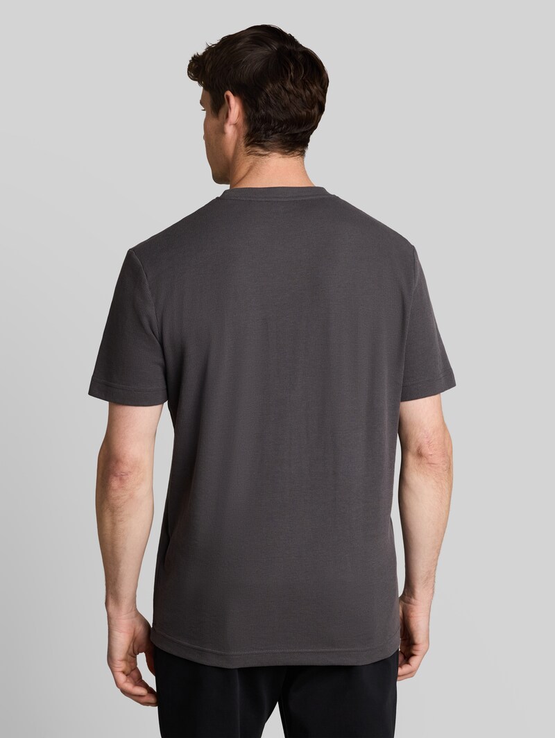 Tom Tailor T-Shirt mit Waffelstruktur - Tarmac Grey