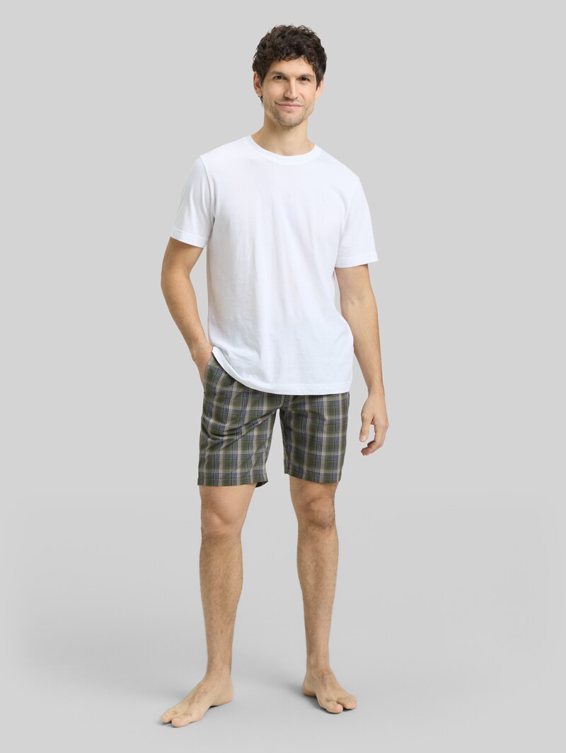 Tom Tailor Boxershorts mit Karomuster - Green-dark-check