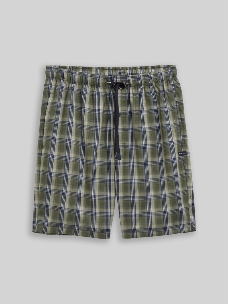 Tom Tailor Boxershorts mit Karomuster - Green-dark-check