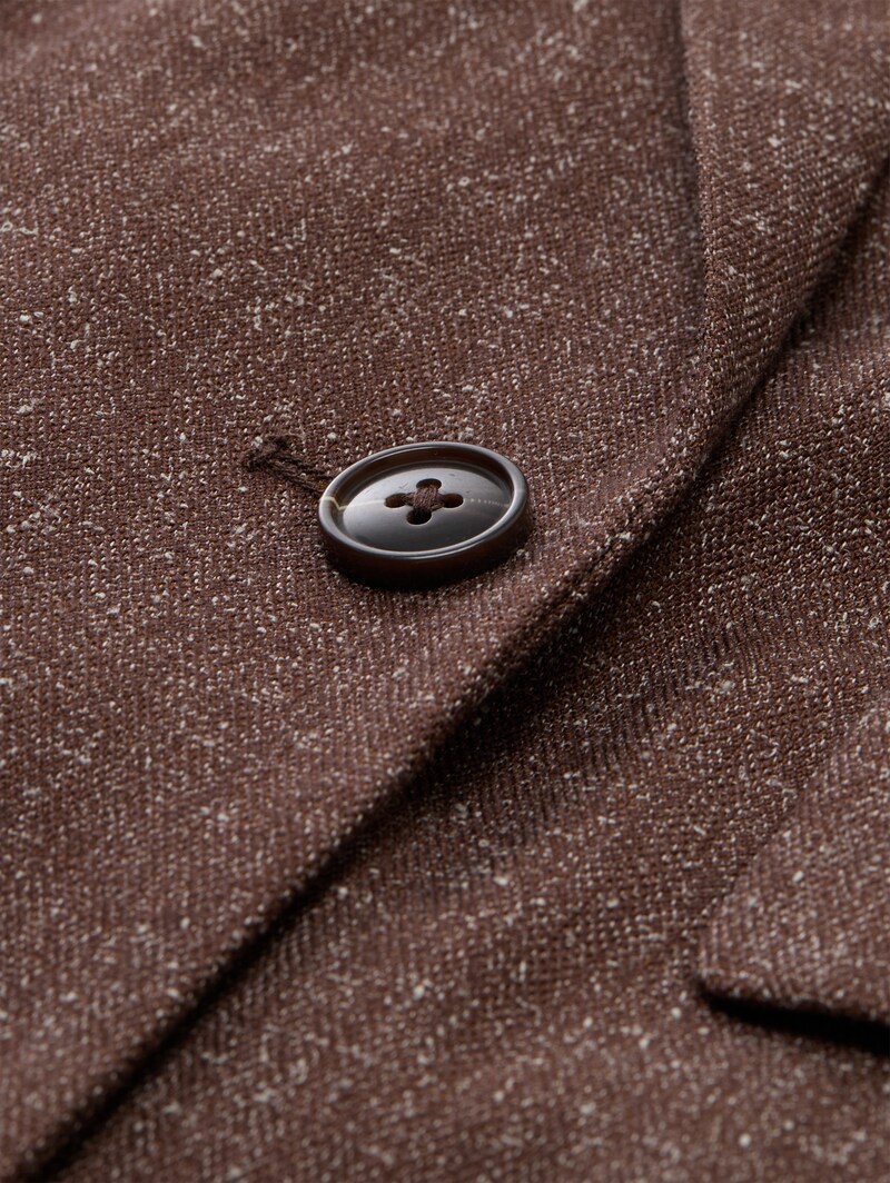Tom Tailor Loose Fit Blazer - Dark Pecan Brown Structure