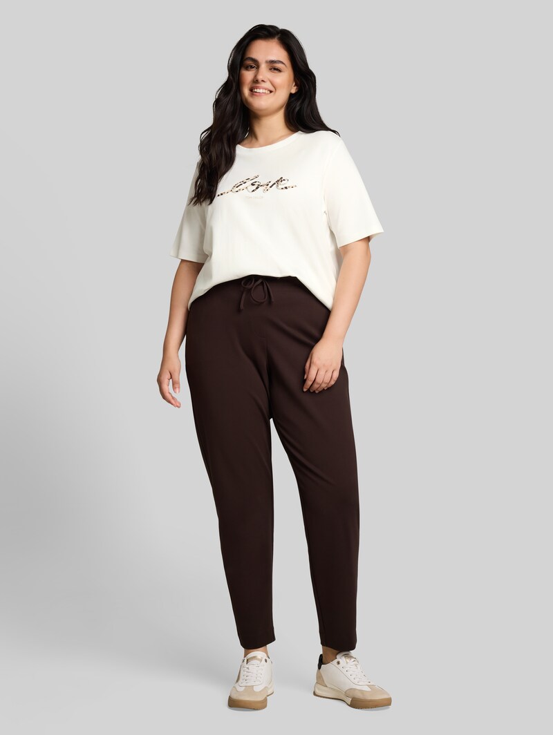 Tom Tailor Plus Size - T-Shirt aus Baumwolle - Whisper White