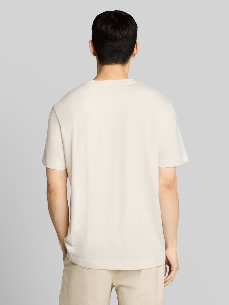 Tom Tailor T-Shirt mit Print - Gardenia White