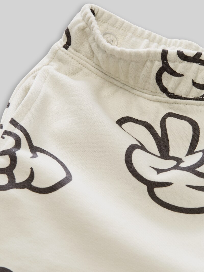 Tom Tailor Sweat-Shorts mit Muster - Off White Grey Hand Design