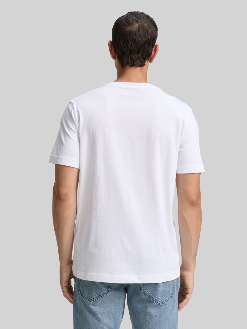 Tom Tailor T-Shirts aus Baumwolle im 2er-Pack - White 2