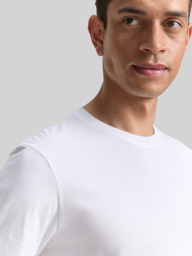 Tom Tailor T-Shirts aus Baumwolle im 2er-Pack - White 2