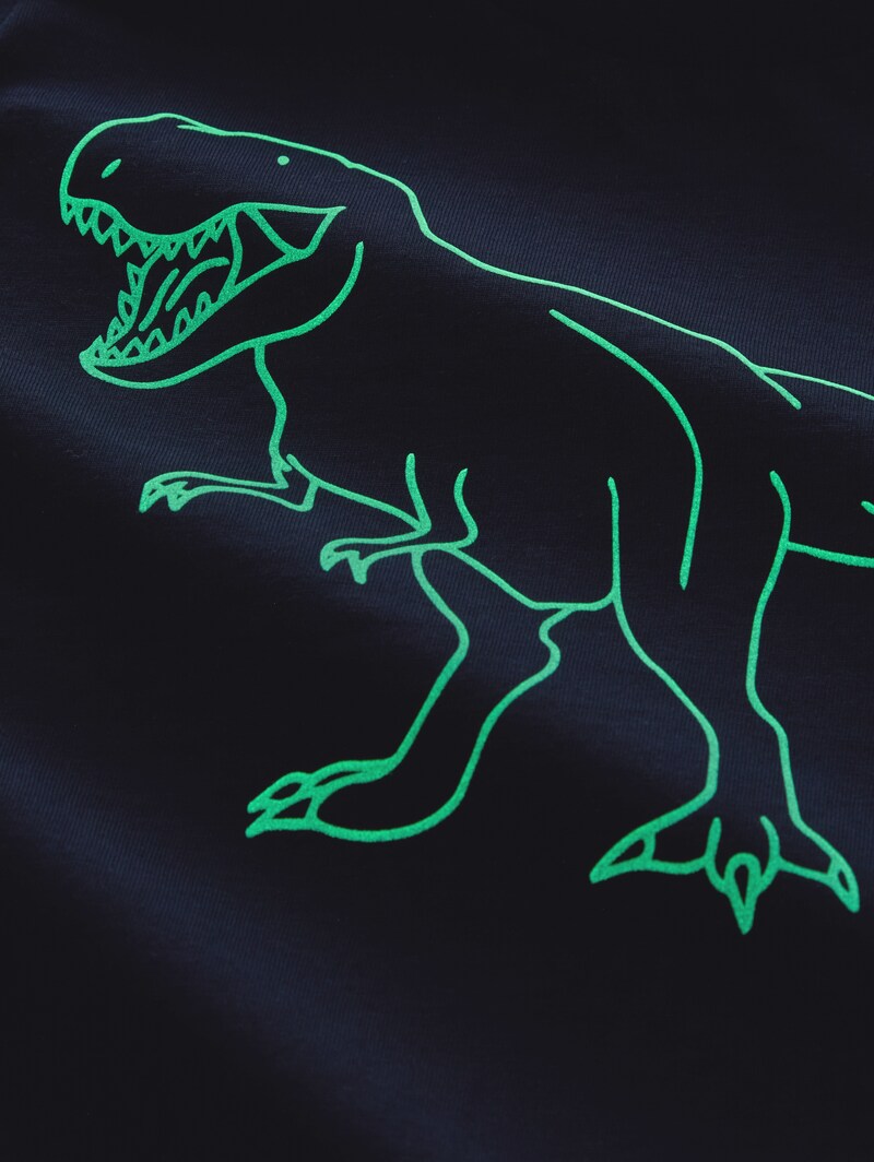 Tom Tailor Glow-in-the-Dark T-Shirt - Sky Captain Blue