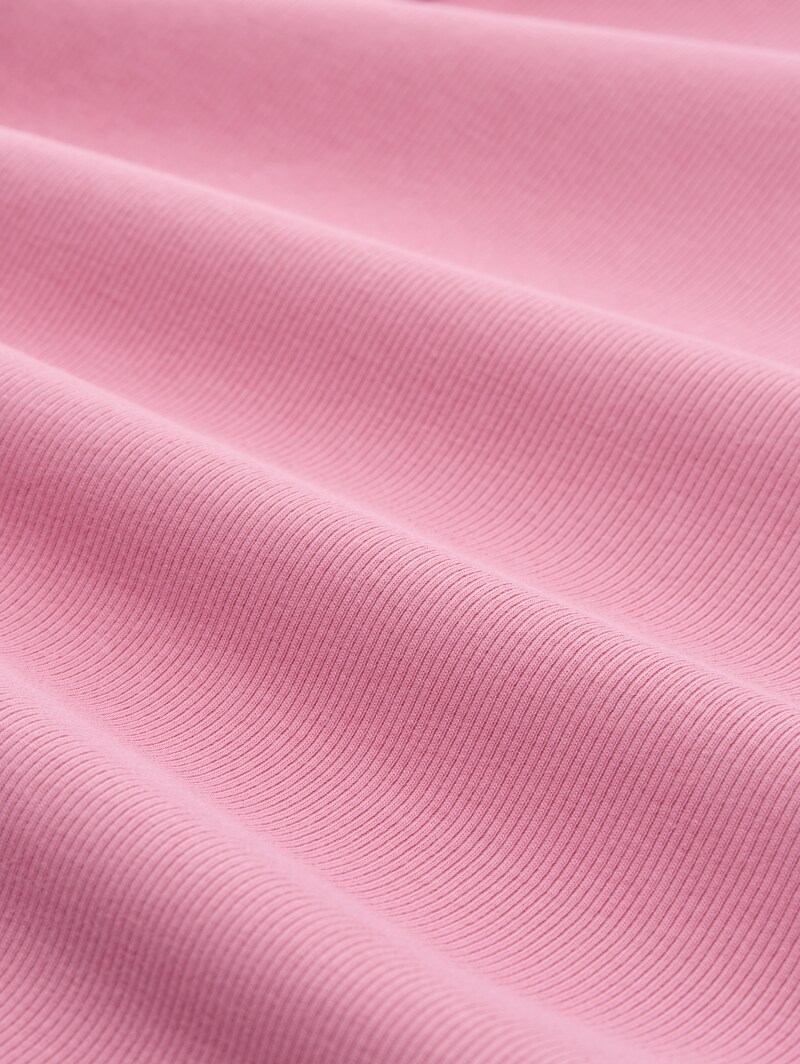 Tom Tailor Slim Fit Top mit Rippstruktur - Soft Blush Rose
