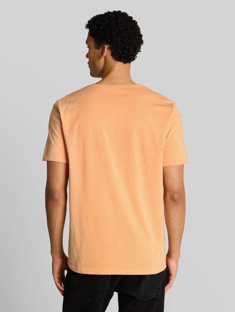 Tom Tailor T-Shirt im Used-Look - Summer Peach Orange