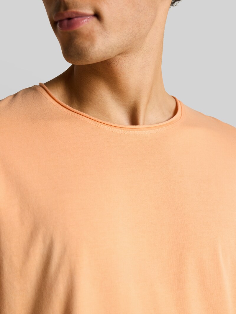Tom Tailor T-Shirt im Used-Look - Summer Peach Orange