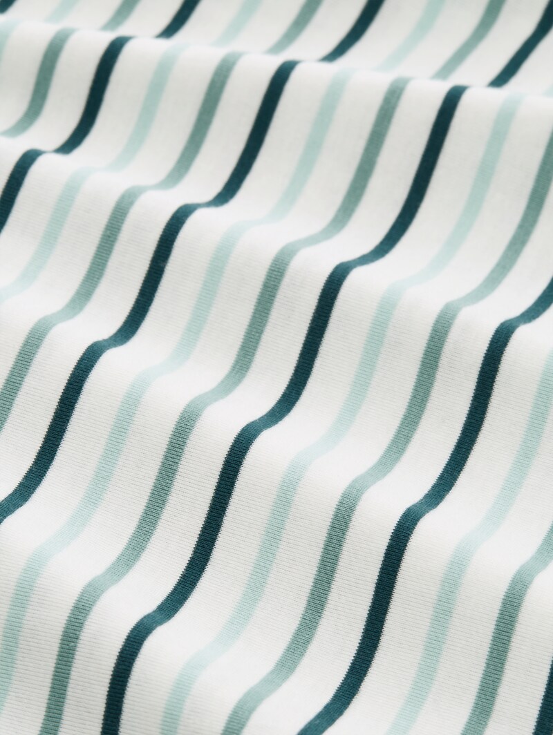 Tom Tailor Langarmshirt mit Streifenmuster - Blue Haze Multicolor Stripe