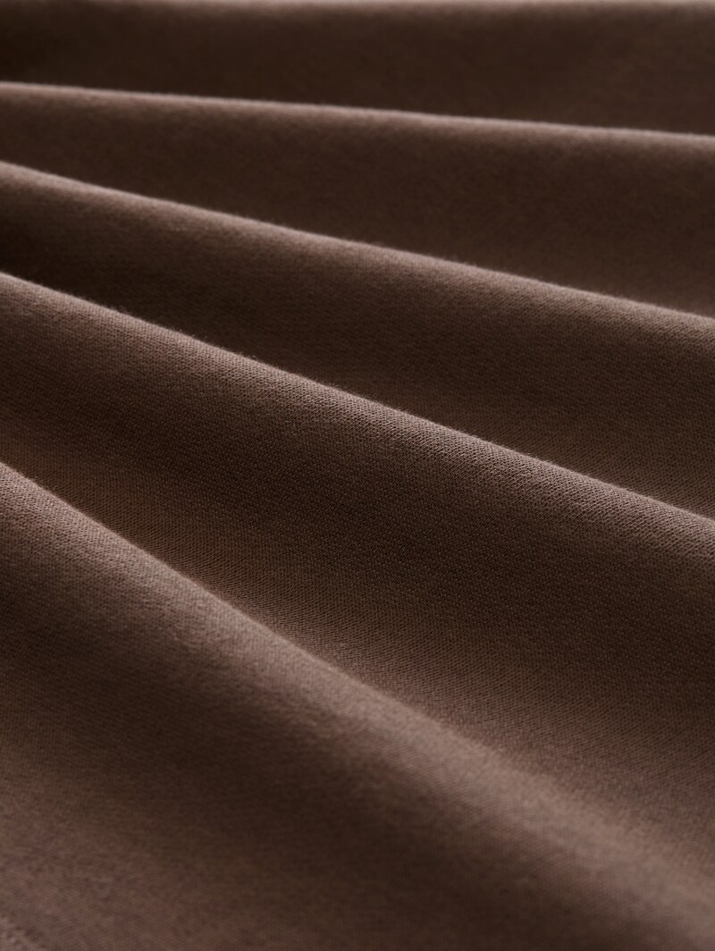 Tom Tailor Basic Sweatshirt aus Baumwolle - Cool Dark Brown