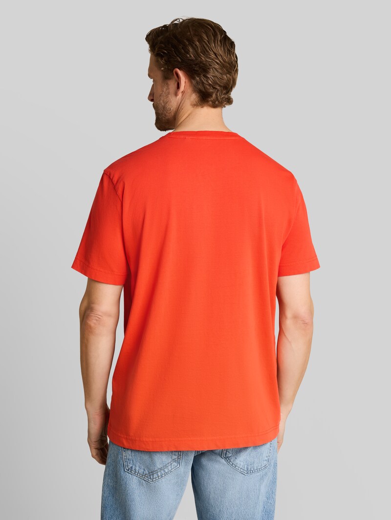 Tom Tailor T-Shirt im Used-Look - Orange Red
