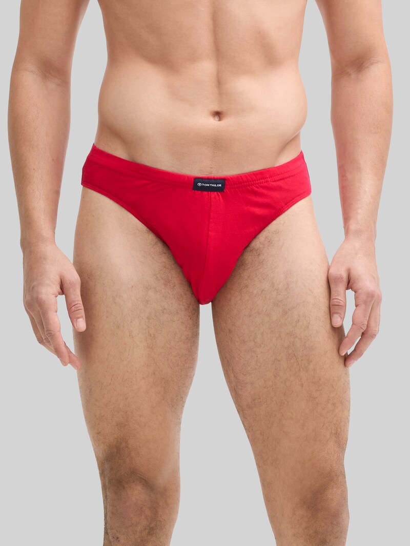 Tom Tailor Slips aus Baumwolle im 5er-Pack - Navy-white-red