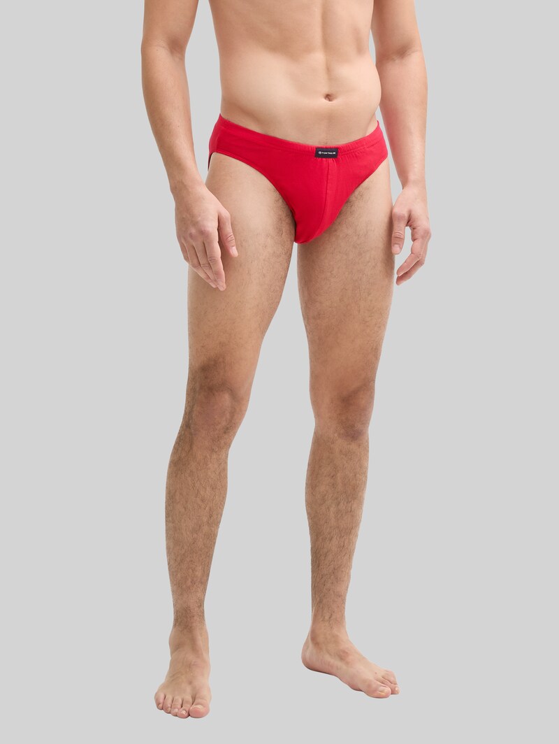 Tom Tailor Slips aus Baumwolle im 5er-Pack - Navy-white-red