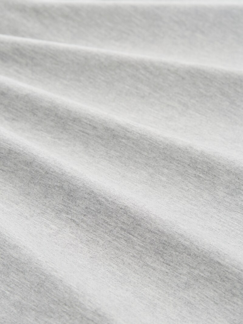 Tom Tailor Loungewear T-Shirt in Melange Optik - Grey-medium-melange