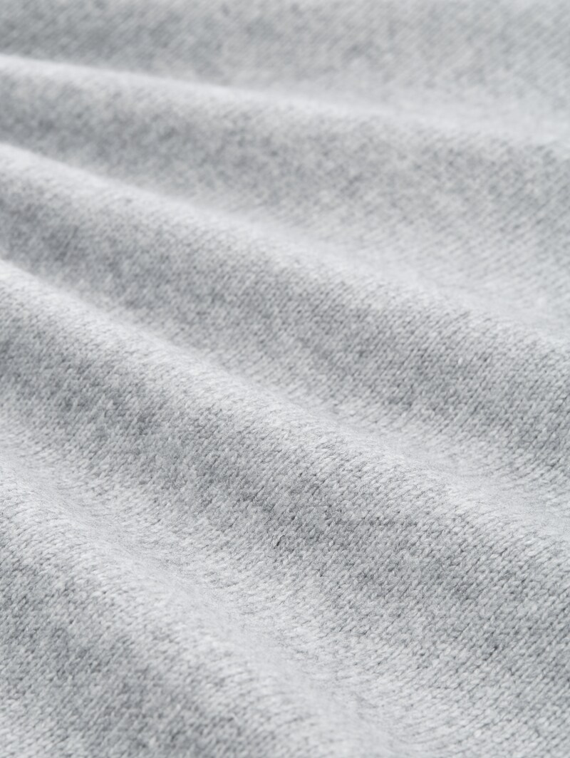 Tom Tailor Strickkleid in Melange-Optik - Medium Silver Grey Melange