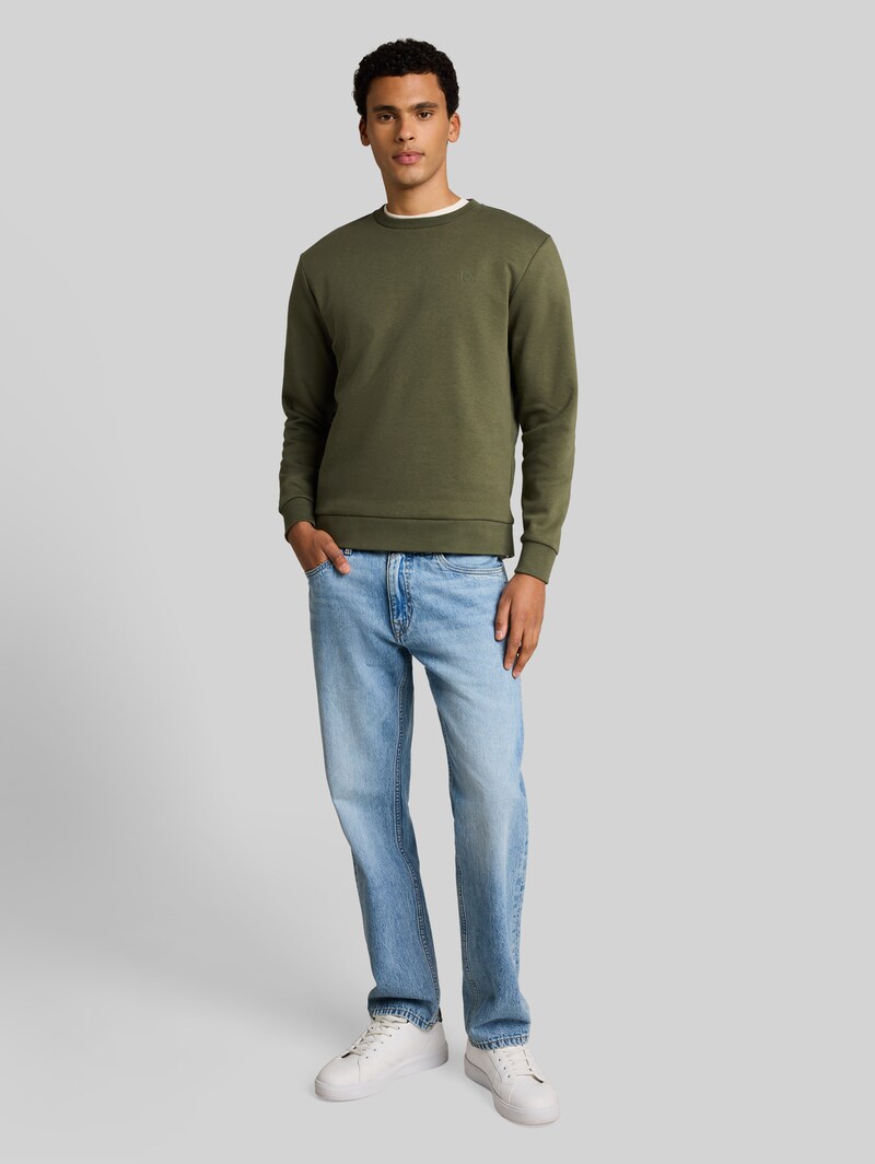 Tom Tailor Basic Sweatshirt - Urban Olive Green