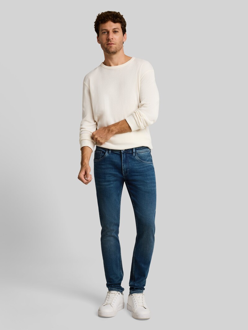 Tom Tailor TTTROY SLIM Jeans - Tinted Blue Denim