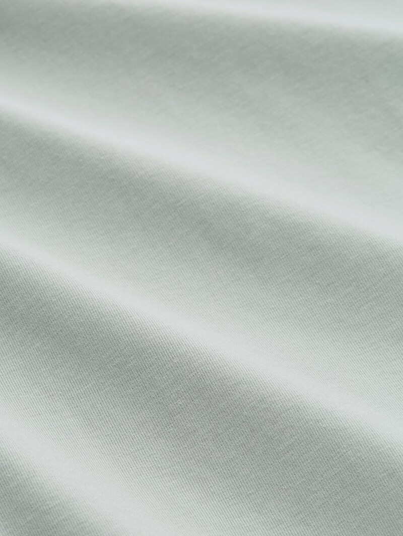 Tom Tailor Basic Fitted T-Shirt - Soft Greyish Green