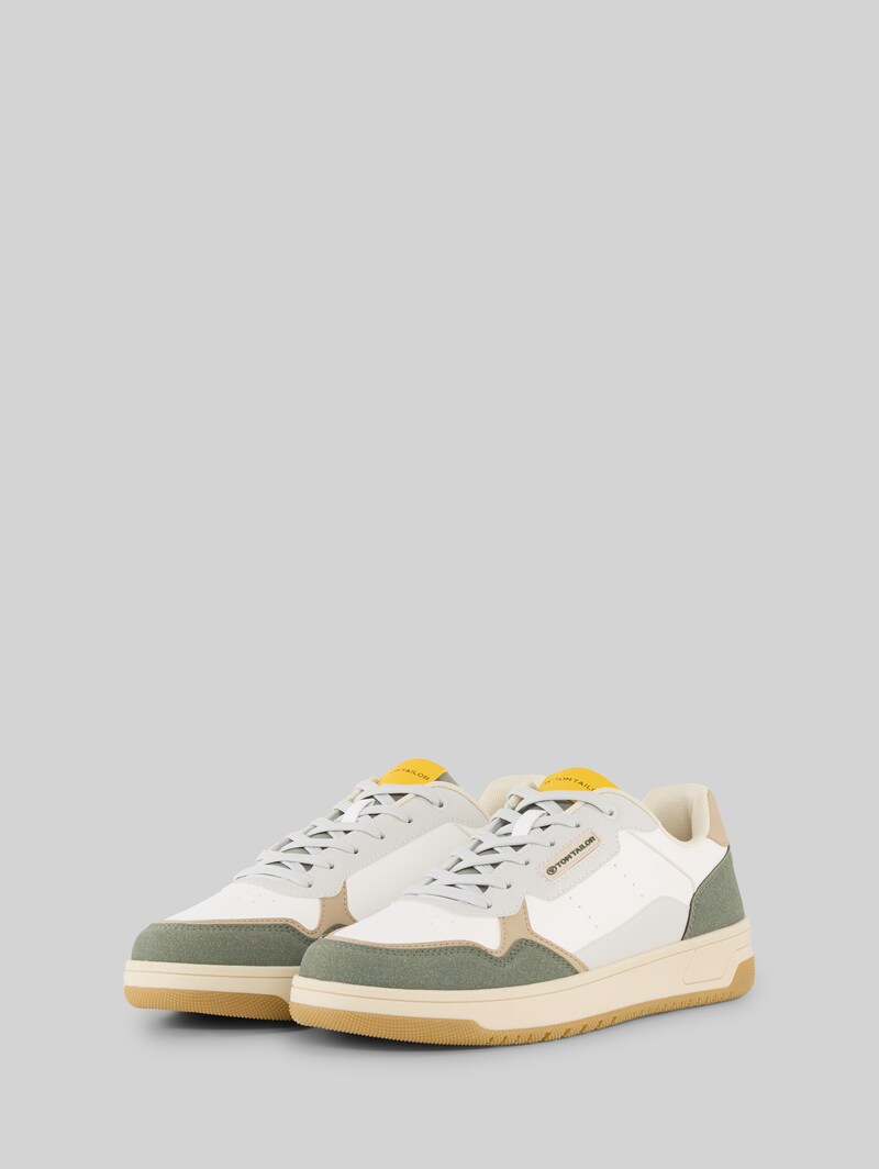 Tom Tailor Sneaker mit Colour-Blocking - White-green