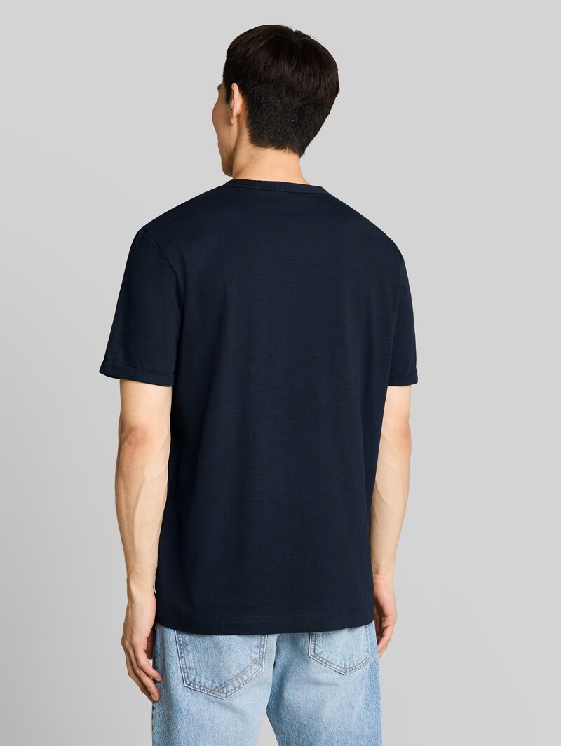 Tom Tailor T-Shirt mit Logo-Print - Sky Captain Blue