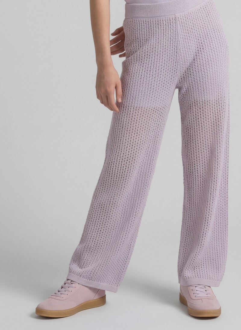 Tom Tailor Wide Leg Strickhose - Cool Lilac