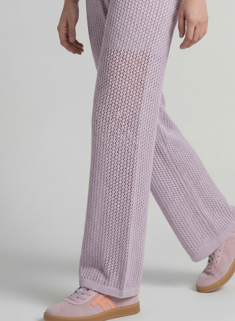 Tom Tailor Wide Leg Strickhose - Cool Lilac