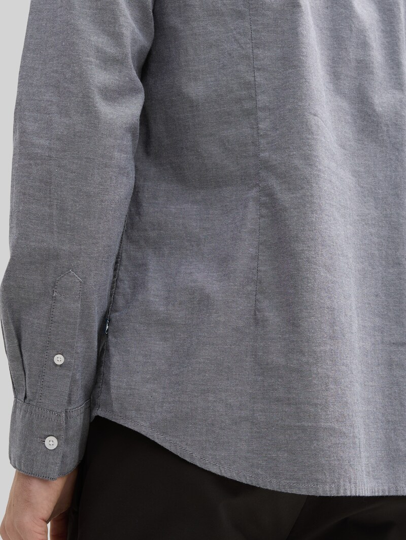 Tom Tailor Fitted Oxford Hemd mit Brusttasche - Navy Chambray