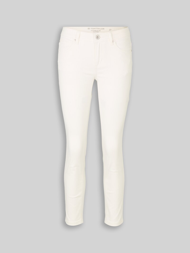 Tom Tailor TTLENE SLIM CROPPED Jeans - White