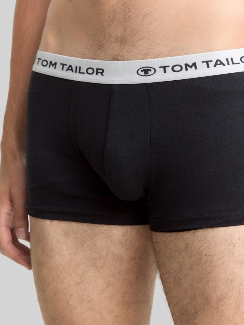 Tom Tailor Kurze Boxershorts im 3er-Pack - Silver Uni
