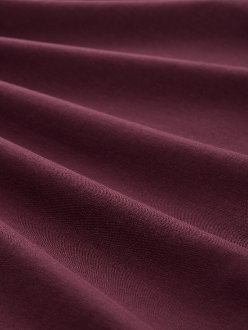 Tom Tailor T-Shirt mit Print - Bordeaux Red