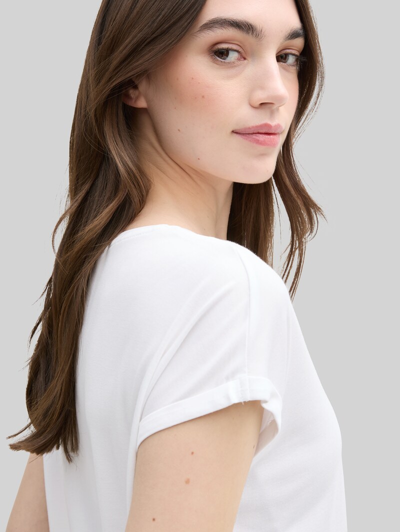 Tom Tailor Loose Fit T-Shirt - White