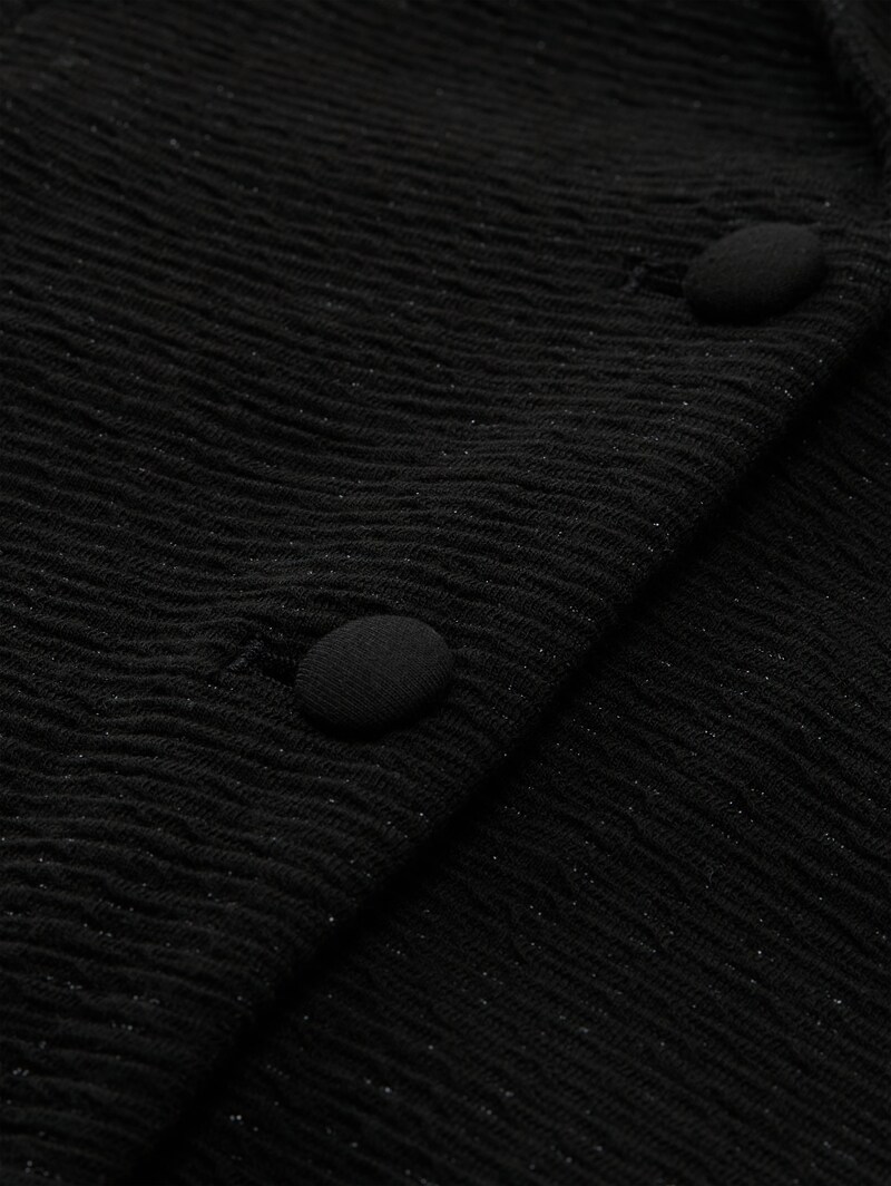 Tom Tailor Slim Fit Blazer mit Glitzer-Effekt - Deep Black