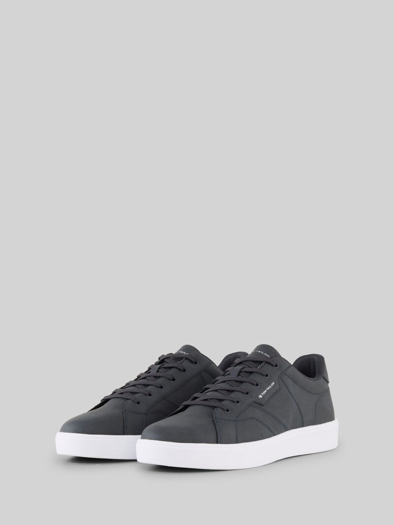 Tom Tailor Sneaker aus Lederimitat - Navy